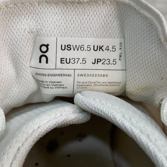 On Cloudnova White Neutral Running Sneakers Women’s 6.5 | Swiss Engineering | Ex - Picture 10 of 10
